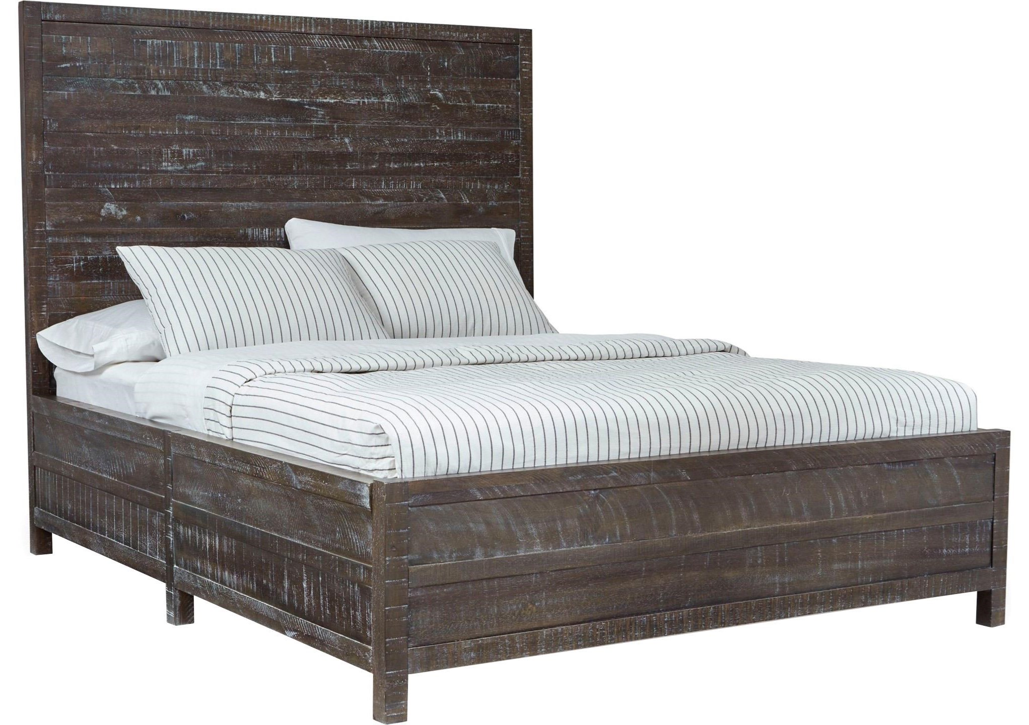 12468 4P0124682 Rustic Queen LowProfile Bed Sadler's Home